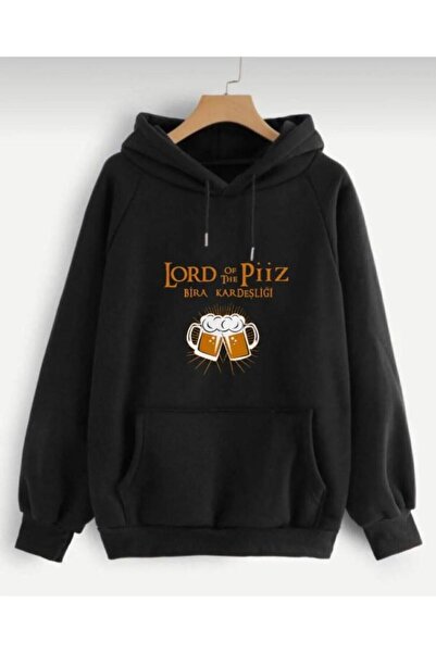 Massgai Унисекс суитшърт с качулка Oversize - с щампа на дизайн