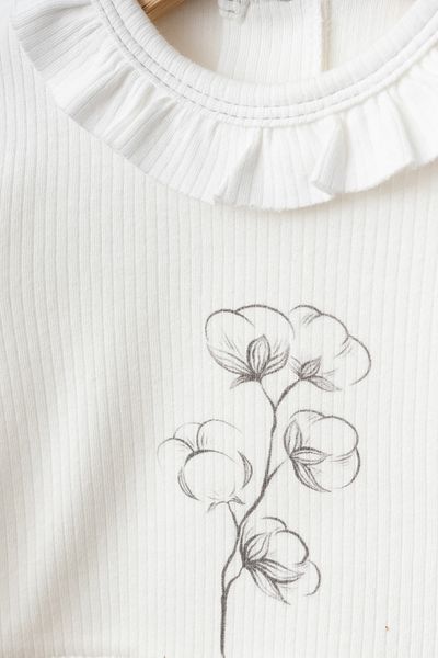 Cocopoco 100% Cotton Reported Healthy Flower Patterned Set for Baby Girl - Comfortable