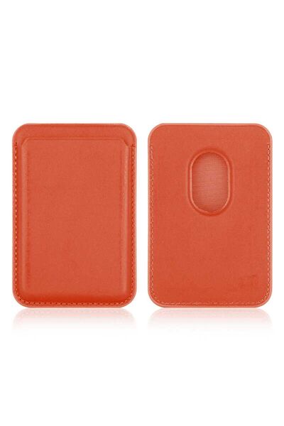 halkhouse Cardsafe Suni Deri Magsafe Mıknatıslı Kartlık Iphone Xiaomi Samsung