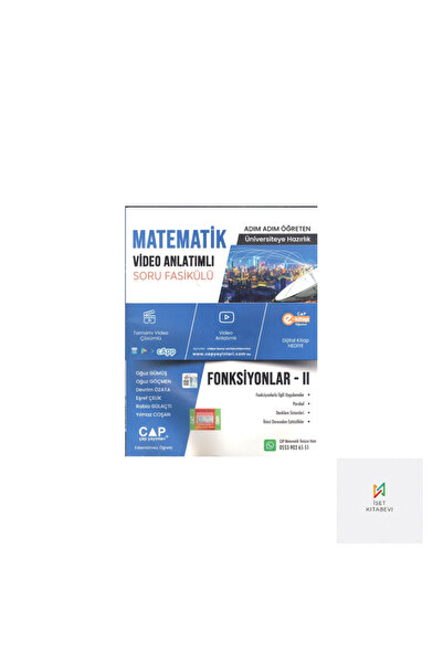 Çap Yayınları Matematik Fonksiyonlar 2 Video Anlatımlı Soru Fasikülü