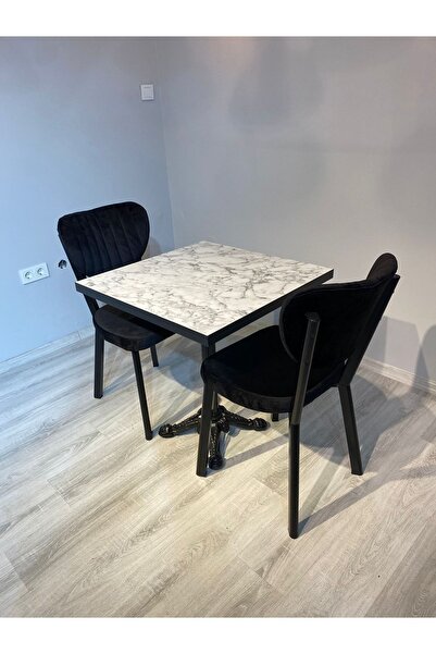 Resa mobilya design Balkon Masa Sandalyesi Cafe Masa Sandalyesi Döküm Ayaklı Masa 70x70