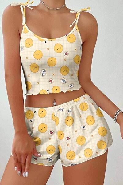 Çeyize dair herşey Lilyana Süpersoft Şort Takım Chick 6417