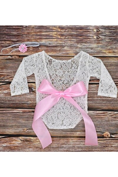 RAY TİCARET بدلة أطفال حديثي الولادة للتصوير الفوتوغرافي، بذلة من الدانتيل لل...