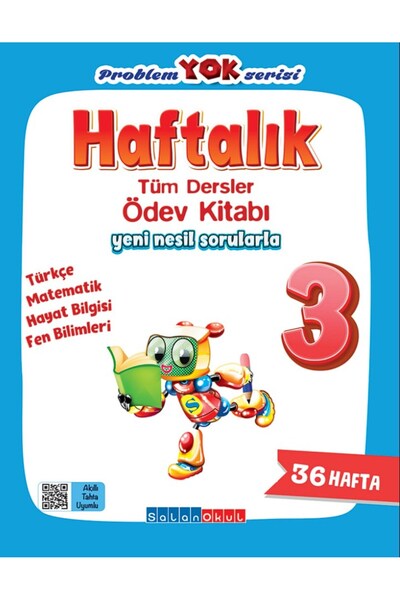 Salan Yayınları 3. Sınıf Problem Yok Serisi Haftalık Tüm Dersler Ödev Kitabı