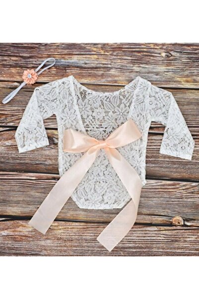 RAY TİCARET بدلة أطفال حديثي الولادة للتصوير الفوتوغرافي، بذلة من الدانتيل لل...