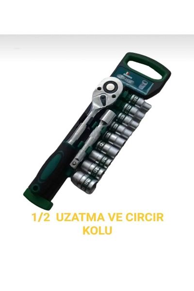 YDGR 11-Piece 1/2'' Ratchet Professional Socket Set - Strong and Precise Ideal for Screw Tightening and Removal