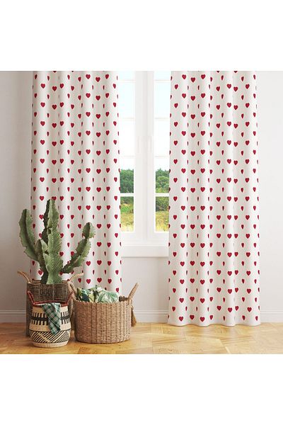 Pusula Home Background Curtain - Heart Model