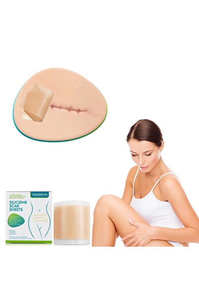 Jewval Soft Silikon Bant Yara Dikiş Ameliyat Izi Giderici Sezaryen Yanık Estetik Keloid 4cm X 1,5mt