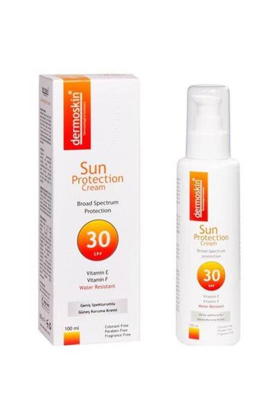 Dermoskin Sun Protection Cream SPF 30 100 ML Güneş Kremi - Diş Beyazlatıcı Kö...