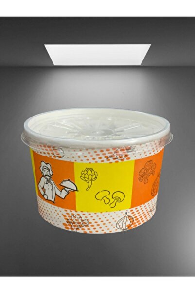 AydStore Çorba Sütlaç Aşure Kasesi Kapaklı 25adet 16 Oz