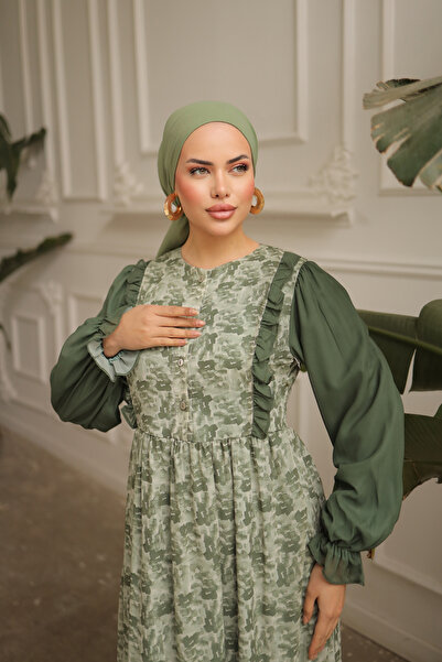 Nissra Φόρεμα Garni Chiffon - Λεπτομέρεια βολάν