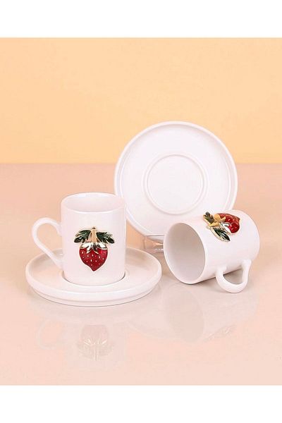 Sillage Home Figured Coffee Cups for 2 People
