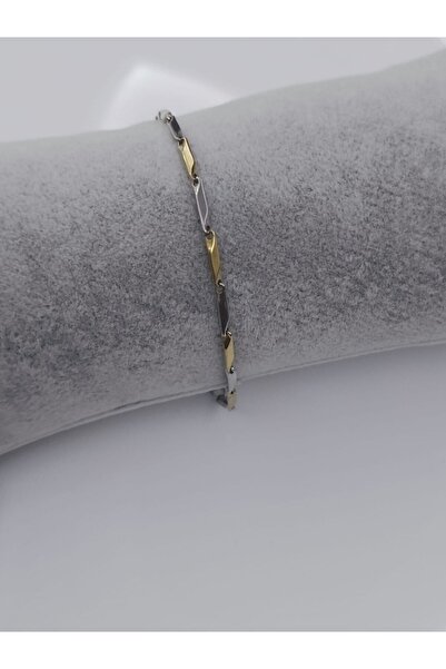 Çelik KRAL ÇELİK ERKEK BİLEKLİK ÇİFT RENK PASLANMAZ ÇELİK