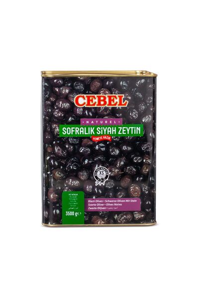 Cebel Siyah Zeytin Xs 321-350 Kalibre 3500 gr
