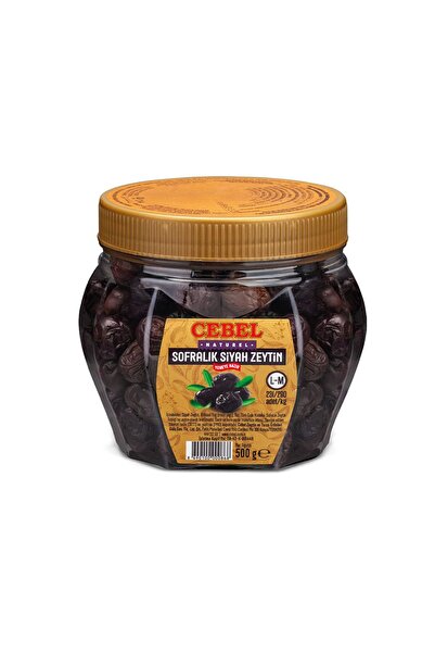 Cebel Siyah Zeytin L-m 231-290 Kalibre 500 gr Pet