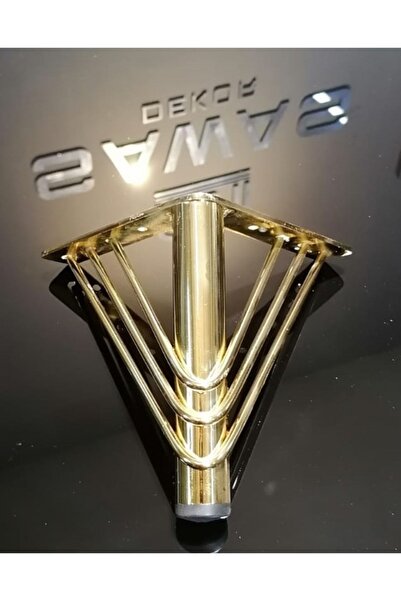 sawas dekor Gold Demir Koltuk Kanepe Ayaği 15 Cm 25 Lik Boru