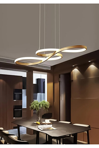 burenze Modern Cayman Sarkıt Led Avize Beyaz Işık Salon Mutfak Oturma Odası A...