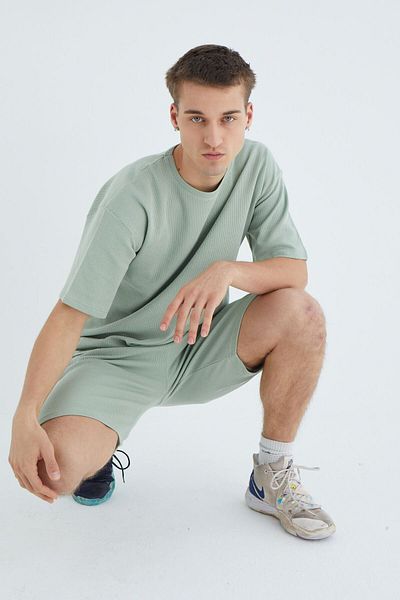 Ayans Pijama Αθλητική φόρμα Oversize από 100% βαμβακερή βάφλα
