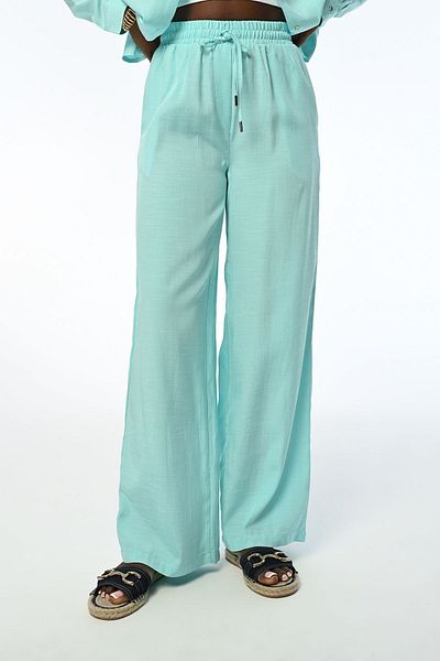 Orfeo Negro Women's - Straight Cut Elastic Waist Pants