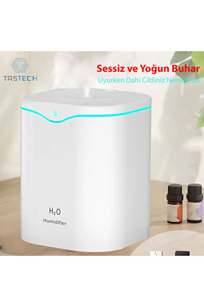 Tastech 2 LİTRE ODA HAVA NEMLENDİRİCİ HUMUDİFİER AROMA THERAPY KOKU BUHAR MAK...