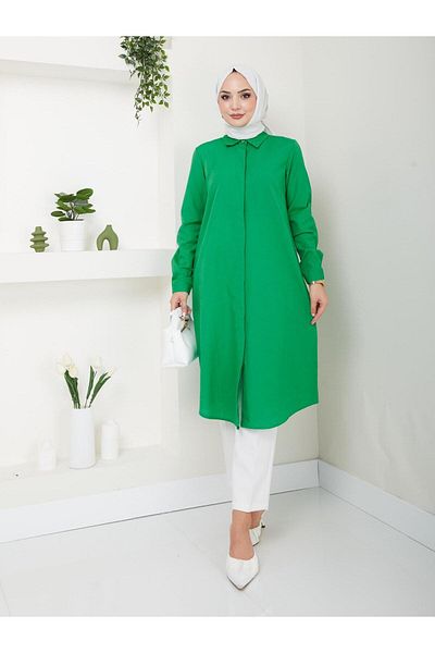 Kirazgym Long Shirt Tunic in Poplin Fabric