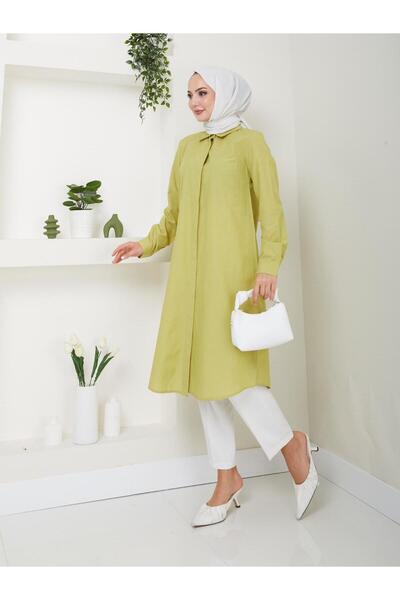 Kirazgym Long Shirt Tunic in Poplin Fabric