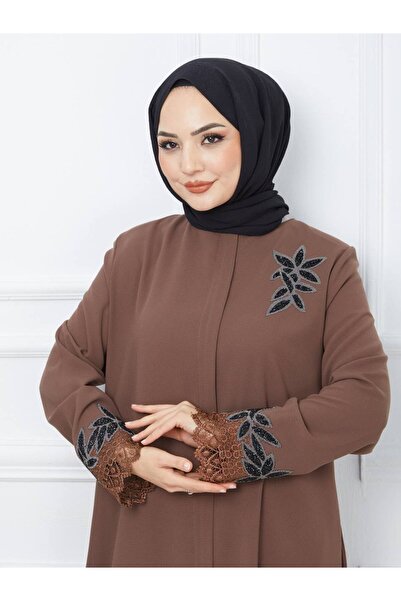 KMKkombin COPY - Embroidered Sleeve and Chest Detailed Top Coat for Women