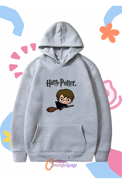 oneagılyazı Детски суичър унисекс - щампован суичър с голяма качулка