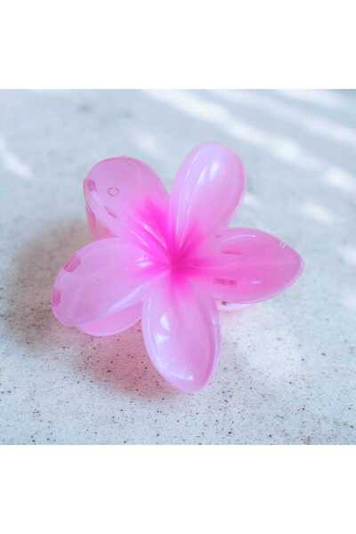 nasclaycollection Μεγάλη αγκράφα με μοντέρνο λουλούδι λωτού