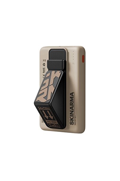 Skinarma Magsafe Powerbank Spunk Wireless Şarj Ve Pd Hızlı Şarj Özellikli 15w 5000mah Krem-krem