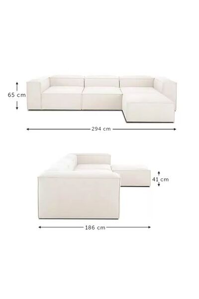 BOZKOÇHOME MİA Relax Köşe Koltuk Takımı Modern L Koltuk