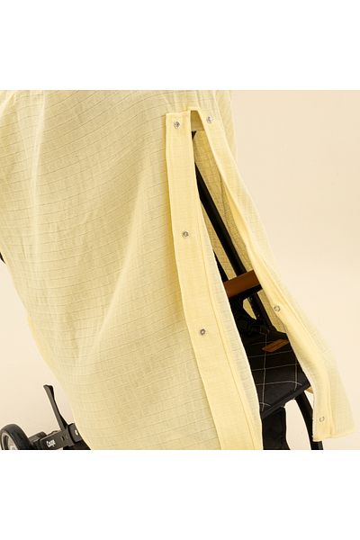 Yunikobaby Yellow Muslin Muslin Stroller Cover