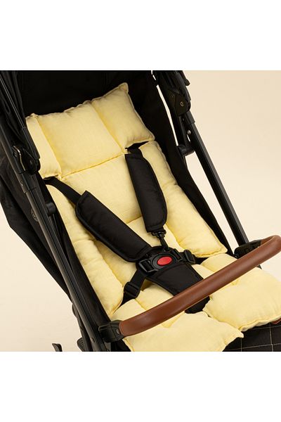Yunikobaby Yellow Muslin Muslin Baby Stroller Cushion