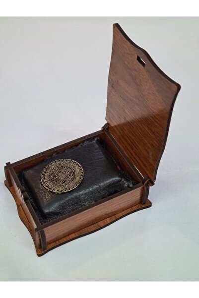 Kervan Bursa Özel Ahşap Kutulu Hz..Süleyman A.S Mühürü Ikili Muska Zirve Duası