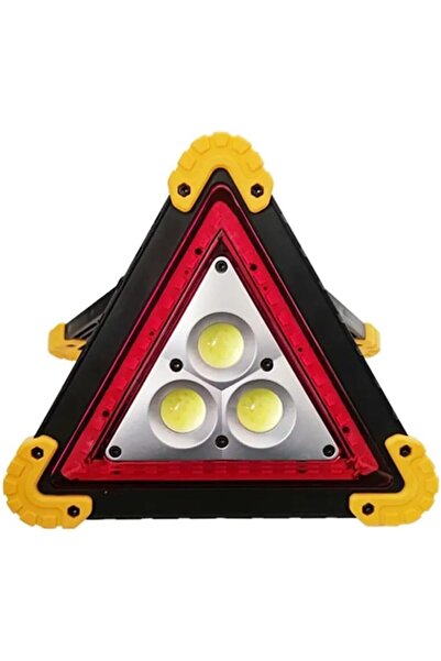Store Güneş Enerjili Şarj Edilebilir Işıklı Üçgen Reflektör, LED Projektör Tr...