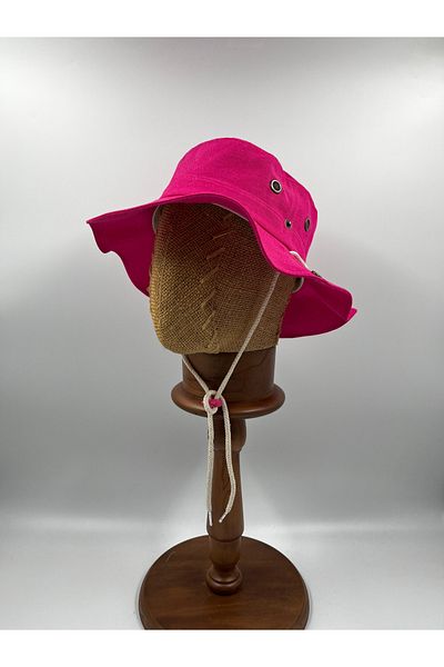 BALIENTE Fuchsia Linen Bucket - Women's Safari Hat