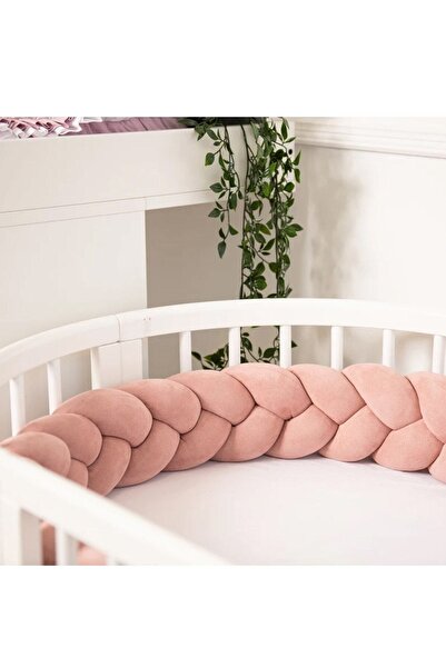 Jaju Baby مسحوق اللون 90x190 3 شبكة حماية مونتيسوري / سرير حامي فراش تصميم خاص