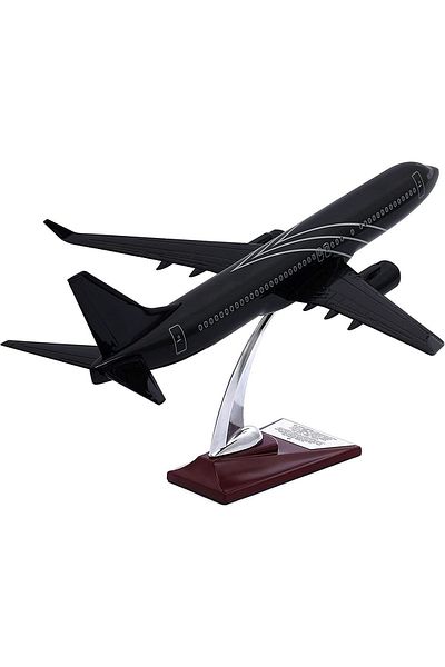 ZEK Upp Upp Boeing 737-800 Model Airplane, Black Color Airplane Model, Decorative K for Flying Lovers