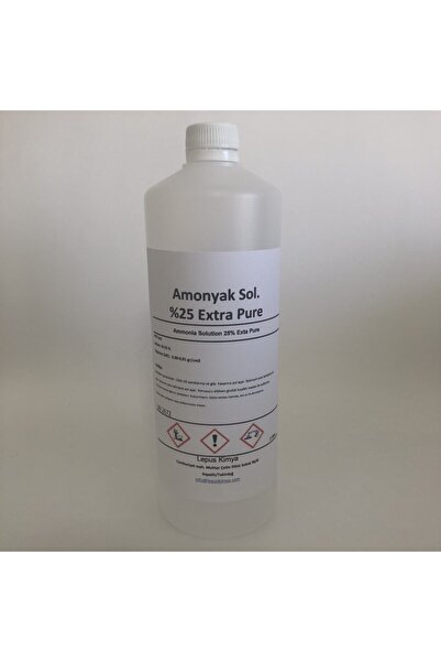 lepus kimya Amonyak Solisyon %25 Exra Pure 1 Litre