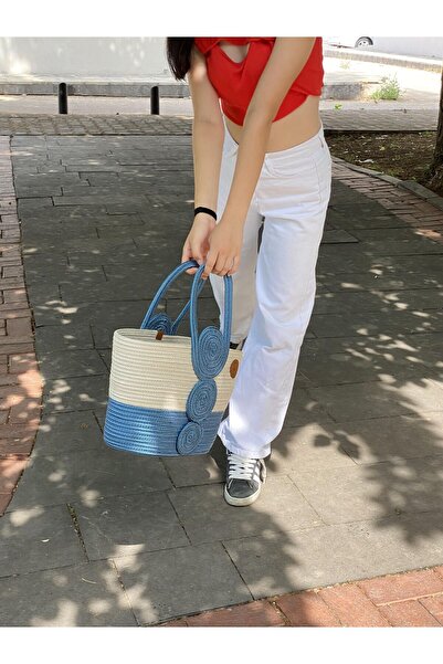 ModaCardin Пляжна сумка та сумка через плече - сумка ручної роботи з джутового плетіння