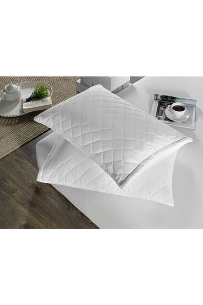 Denizli Alez 2 PCS Microfiber Quilted Pillow Protector Mattress Pad