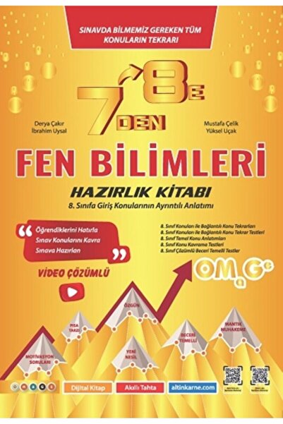 Nartest Yayınları NARTEST YAYINLARI 7 Den 8 E Lgs Fen Bilimleri Hazırlık Kitabı