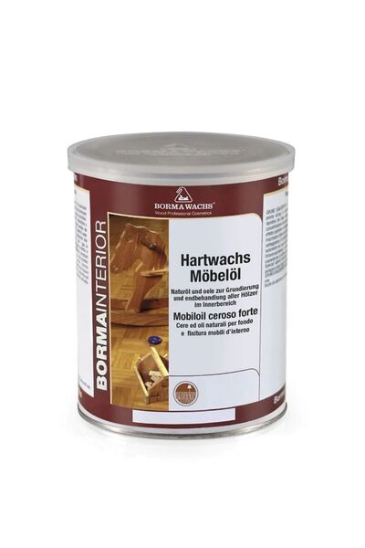 BORMA WACHS Hardwax Furniture Oil - Yoğun Wax Içeren Mobilya Yağı (natürel Ef...