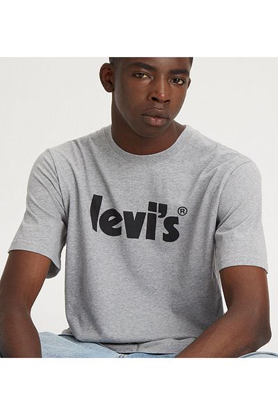 Levi's Ανδρικό μπλουζάκι σε γκρι χαλαρωτική εφαρμογή - A2082-0094