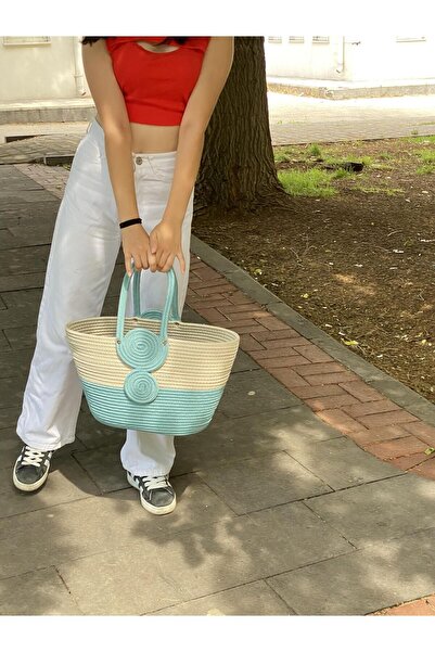 ModaCardin Пляжна сумка та сумка через плече - сумка ручної роботи з джутового плетіння