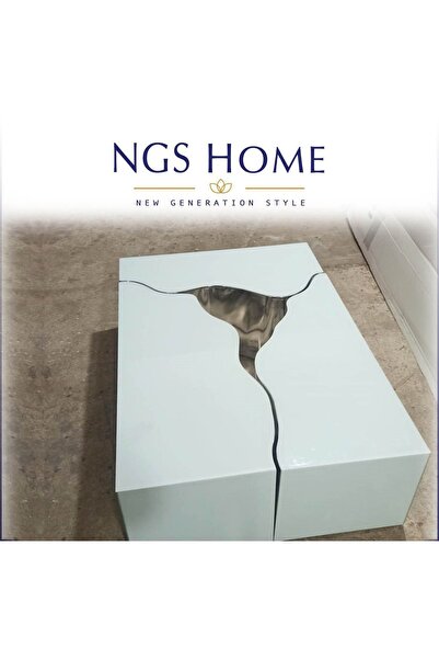NGS HOME New Generation Style Ngs Home - Dikdörtgen Orta Sehpa 3 Parça Beyaz