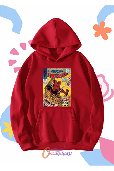 oneagılyazı سويت شيرت للأطفال للجنسين - مطبوع عليه سبايدر مان المذهل، مقاس كب...