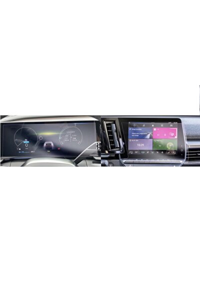 mrtglass Renault Megane E-Tech 2in1 Set 12.3 inç Dijital Gösterge 9 inç Navig...