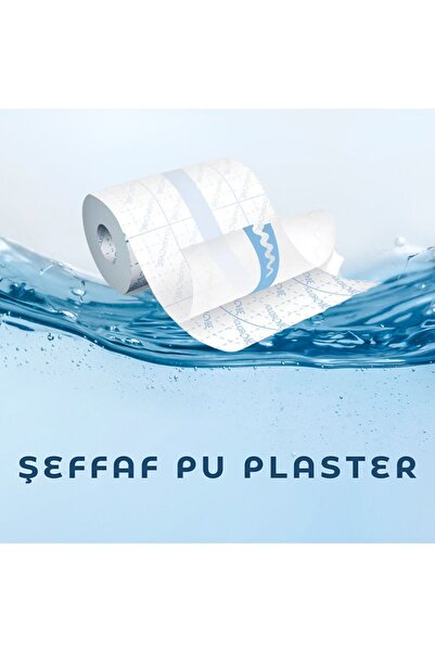 Aps Şeffaf Pu Flaster Su Geçirmez Banyo Bandı Dövme Bandı, Diyaliz Bandı (10C...