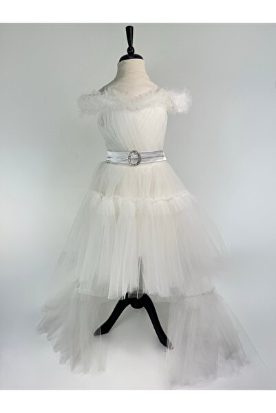 SIRRI 5-12 Yaş Arası Kız Çocukları için Kuyruklu Kabarık Abiye Elbise